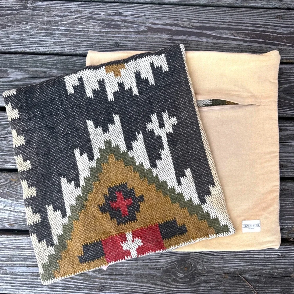 Trade Star Southwest Woven Throw Pillow Cover Set of 2 Navajo Aztec Rustic Cabin